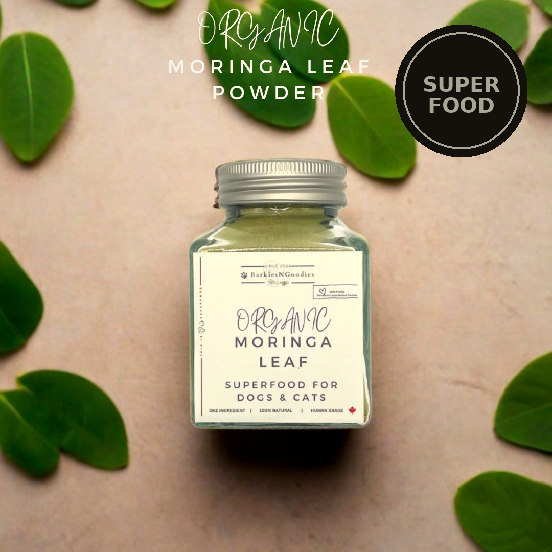 100% Organic Moringa Leaf Powder for Dogs & Cats - Superfood