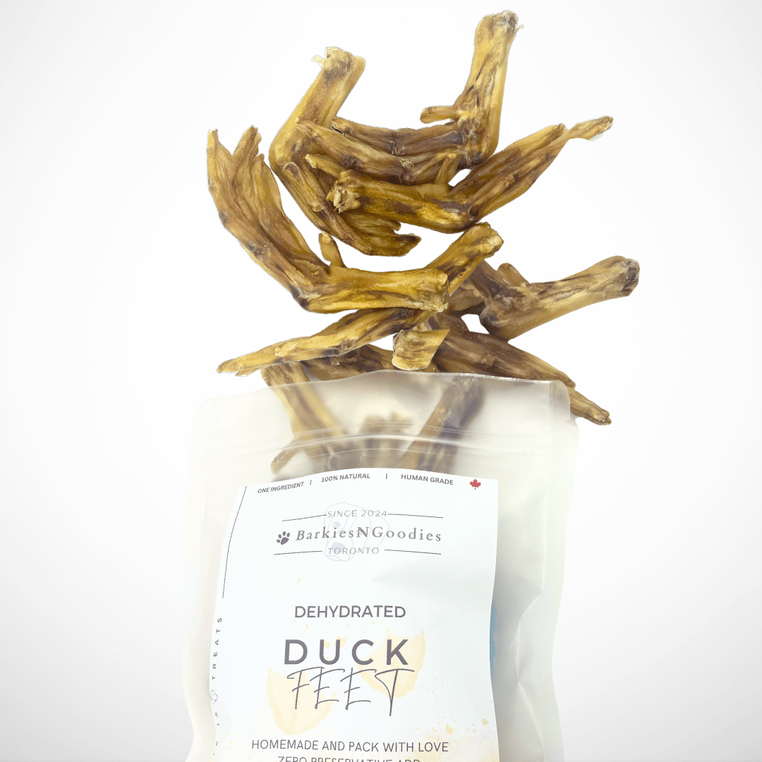 100% Natural Duck Feet - Air Dried | Nutritious Treats for Dogs - BarkiesNGoodies