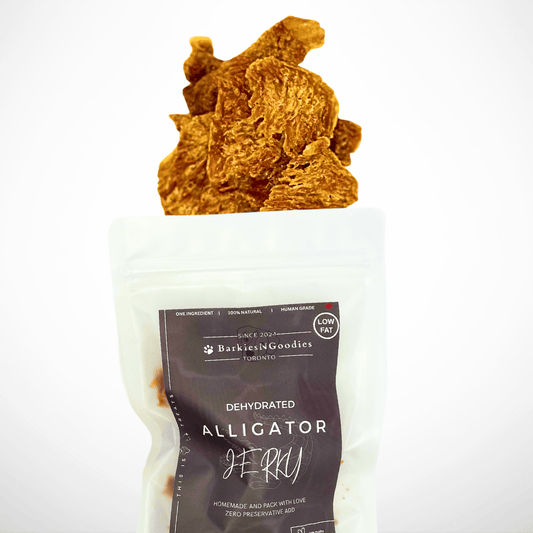 100% Natural Alligator Fillets Jerky - Air Dry | Delicious Treats for Dogs, Cats - BarkiesNGoodies