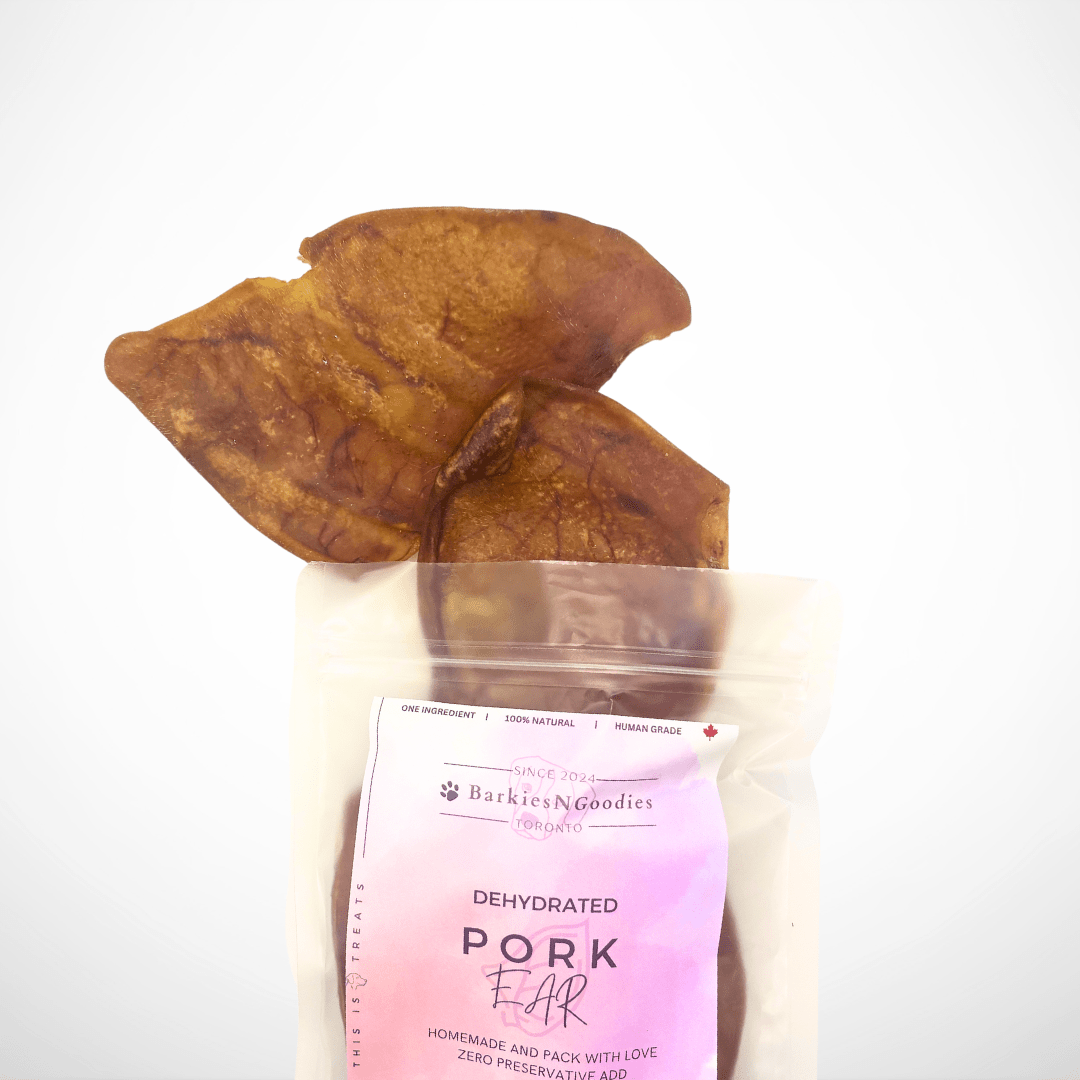 100% Natural Dehydrated Pork Ears - Air Dry | Nutritious Treats for Dogs - BarkiesNGoodies