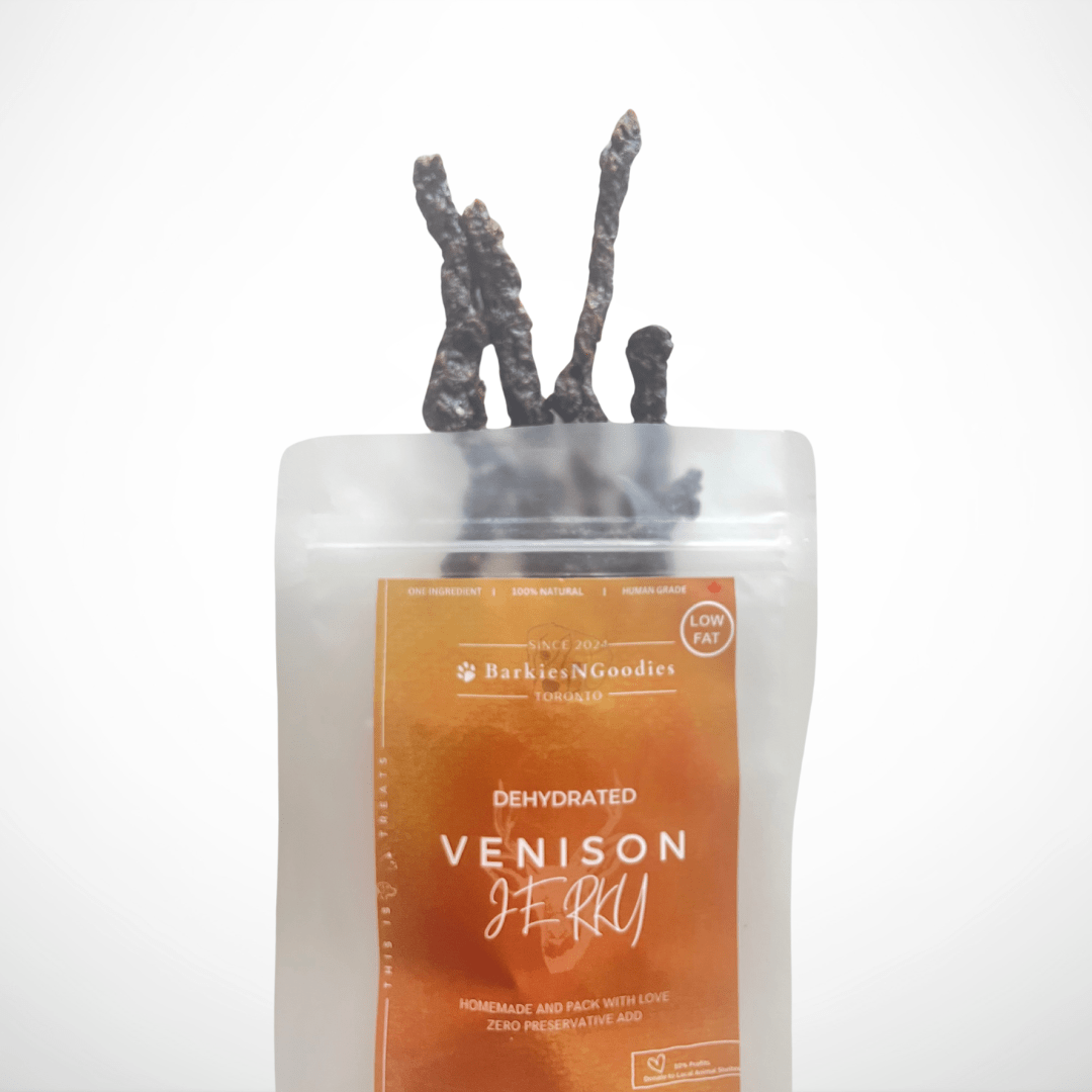 100% Natural Dehydrated Venison Treats for Dogs & Cats - BarkiesNGoodies