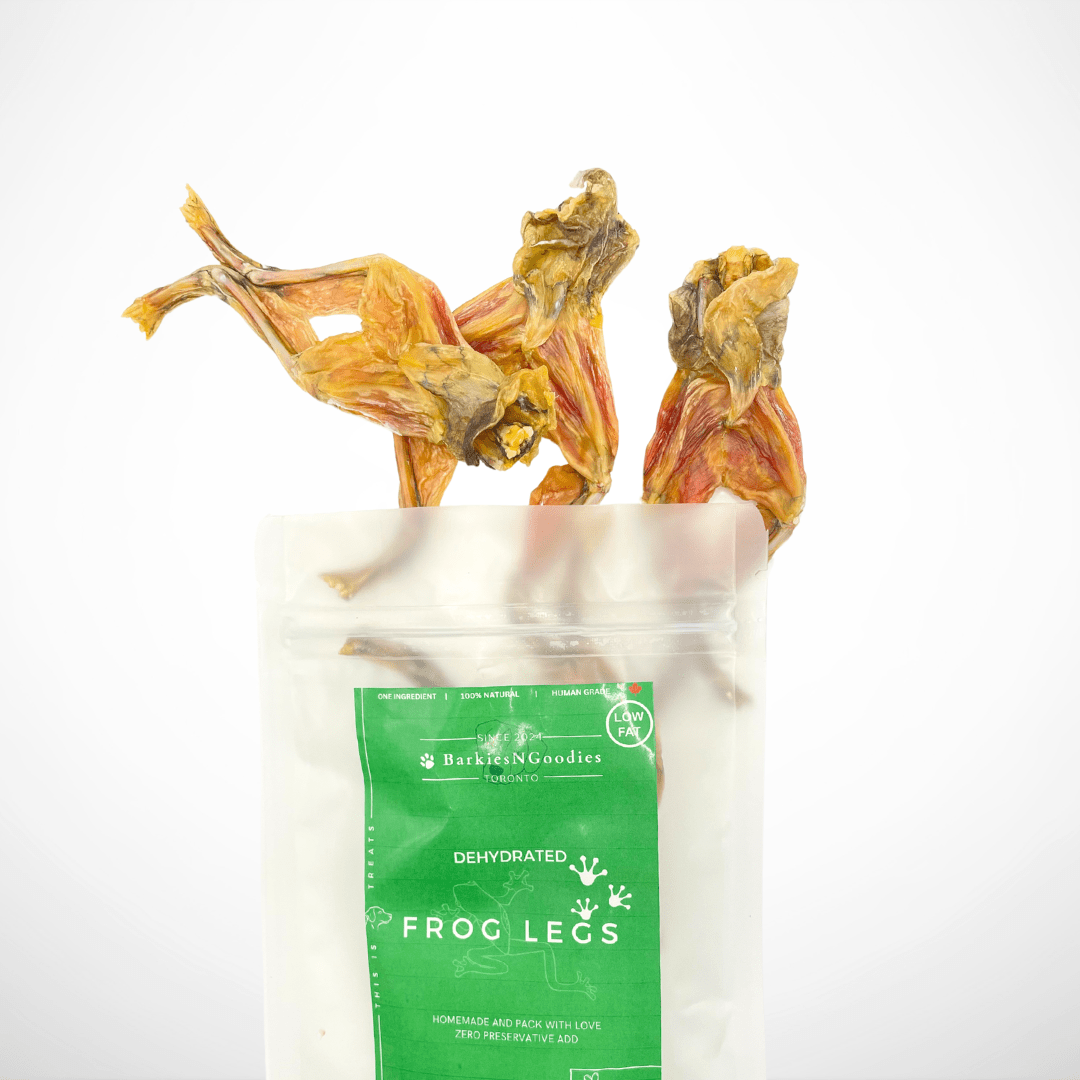 100% Natural Dehydrated Whole Frog Legs – Air Dry | Nutritious Treats for Dogs - BarkiesNGoodies