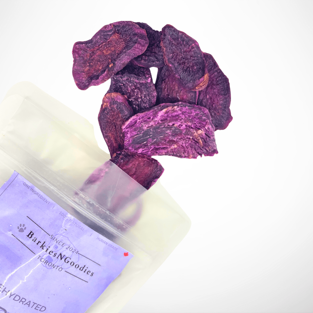 100% Natural Sweet Yam & Purple Sweet Yam Treats for Dogs & Cats | Healthy Air - Dried Snacks - BarkiesNGoodies