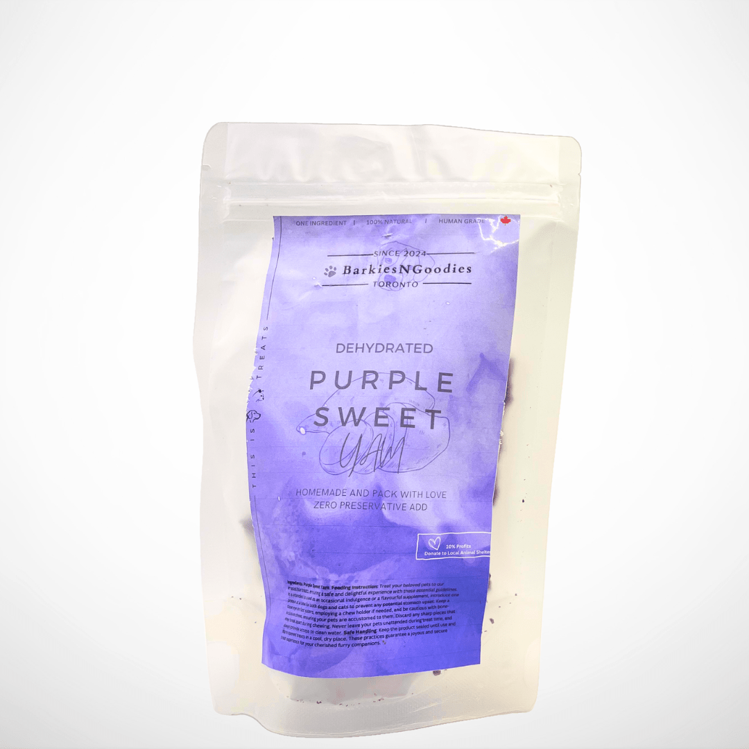 100% Natural Sweet Yam & Purple Sweet Yam Treats for Dogs & Cats | Healthy Air - Dried Snacks - BarkiesNGoodies