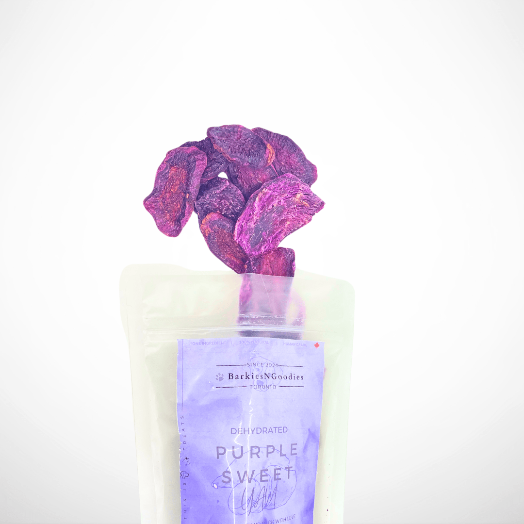 100% Natural Sweet Yam & Purple Sweet Yam Treats for Dogs & Cats | Healthy Air - Dried Snacks - BarkiesNGoodies