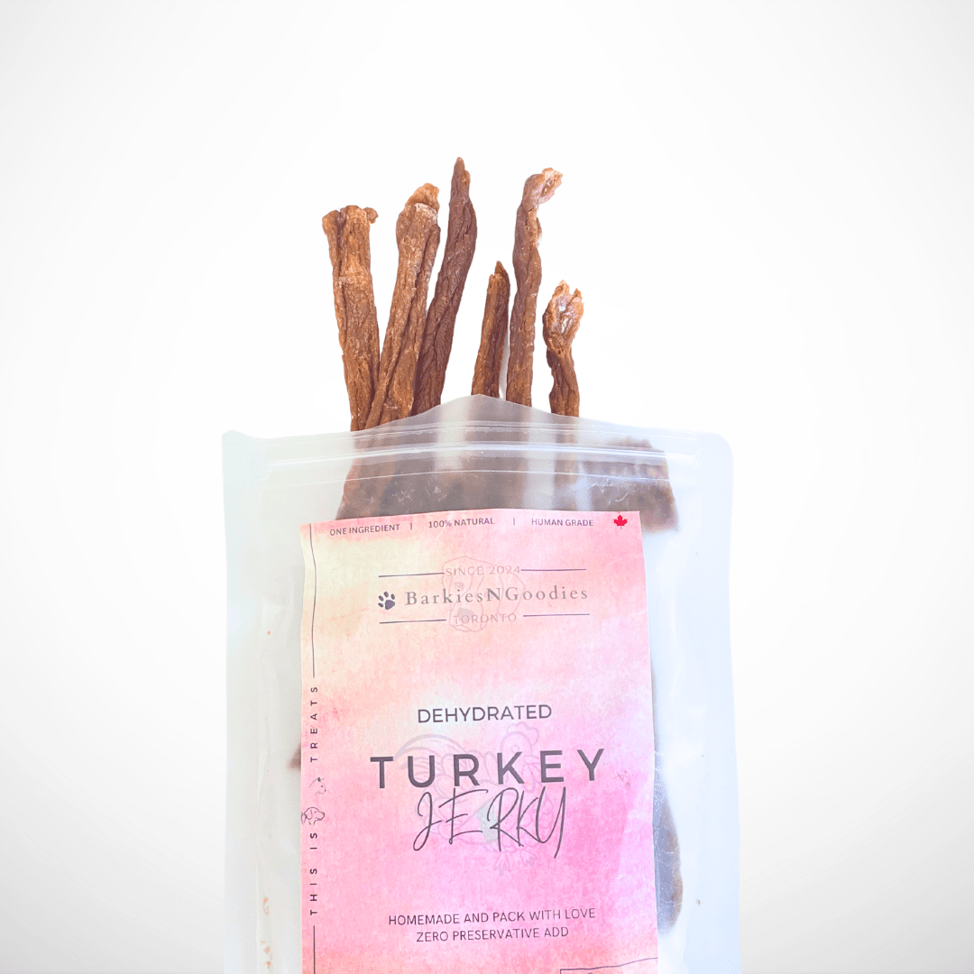 100% Natural Turkey Jerky - Air Dry | Delicious Treats for Dogs, Cats, and Small Animals - BarkiesNGoodies