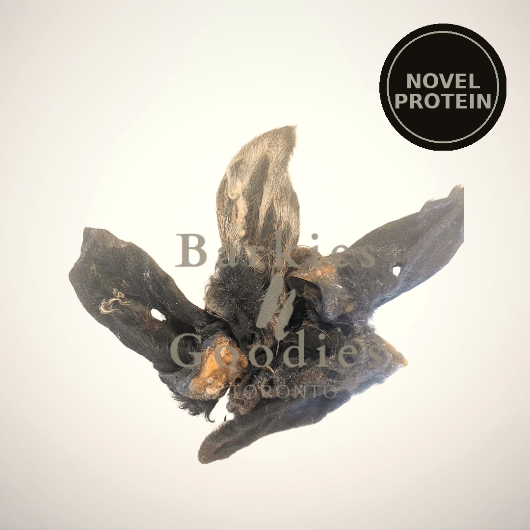 100% Natural Lamb Ear Chews with Fur for Dogs - Novel Protein