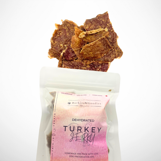 100% Natural Turkey Jerky - Air Dry | Delicious Treats for Dogs, Cats, and Small Animals