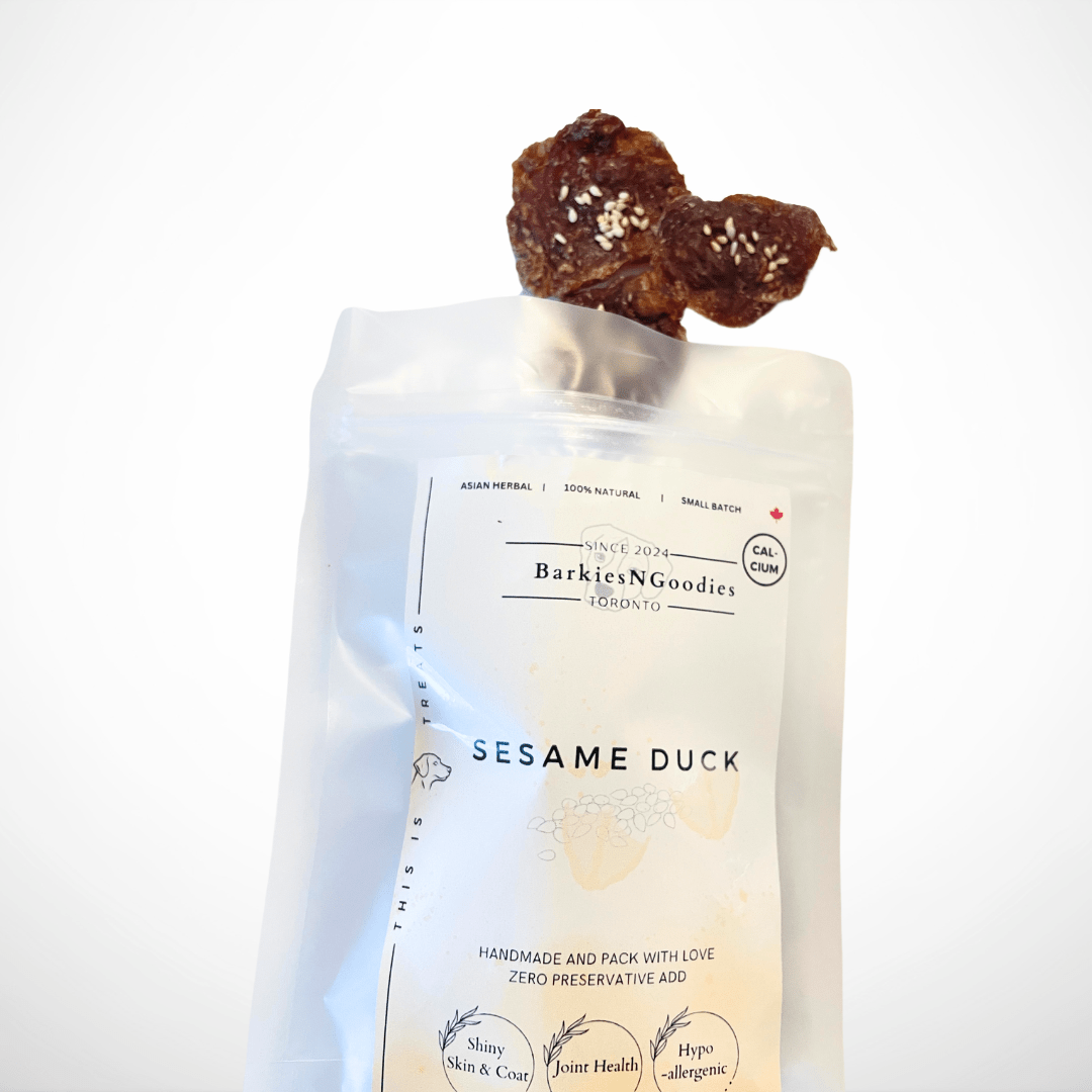 Sesame Duck – Superfood Treats for Dogs (Joint & Coat Wellness) - BarkiesNGoodies