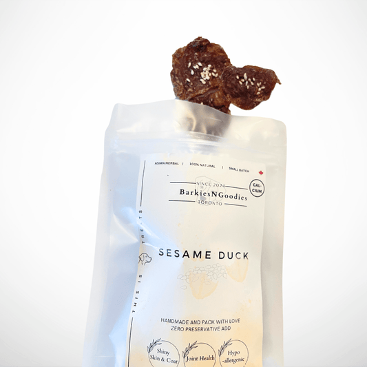 Sesame Duck – Superfood Treats for Dogs (Joint & Coat Wellness) - BarkiesNGoodies